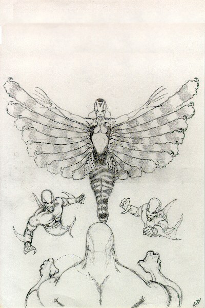 Lady Volitans, winged